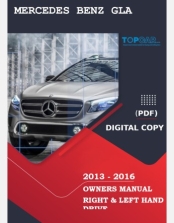 MERCEDES BENZ GLA 2013 2014 2015 & 2016 OWNERS MANUAL